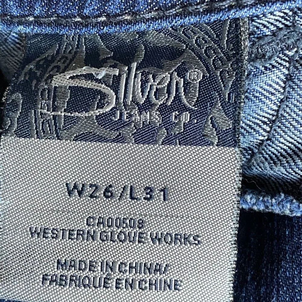 Silver Jeans Suki Jeggings Womens Skinny W26 L31  Denim Blue Jeans - Picture 7 of 12